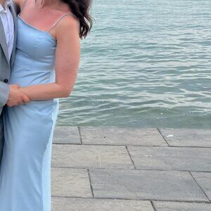 powder blue size L park and fifth maxine dress bridesmaid dress